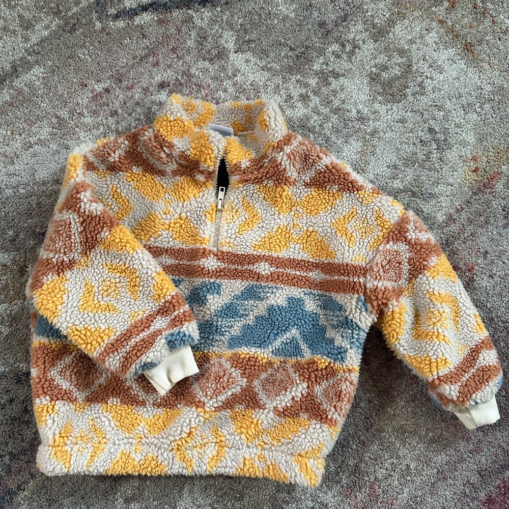 Zara pullover fleece size 3-4 pink
